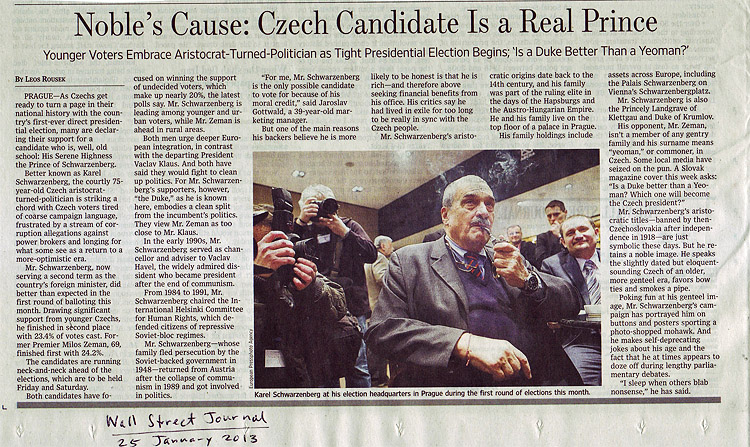 Бывший кандидат в президенты Чешской Республики курит трубку публично