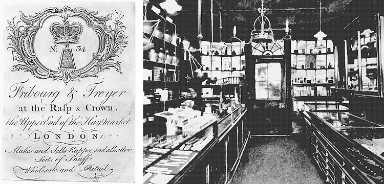 История табачного дома Fribourg & Treyer | Интерьер магазина